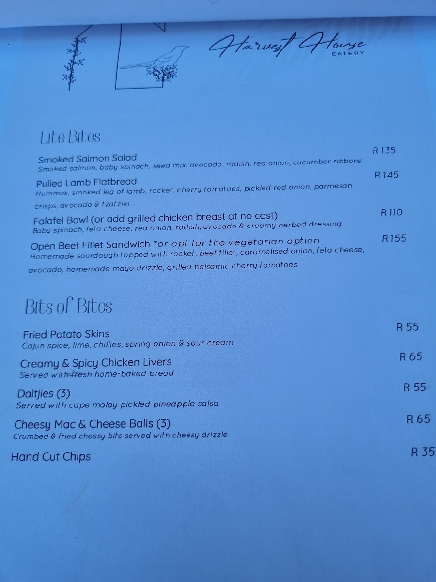 Menu The Harvest House-5