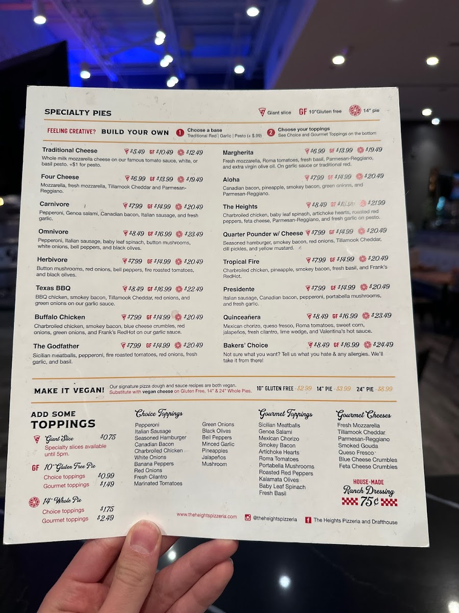 Menu The Heights Pizzeria And Drafthouse-2