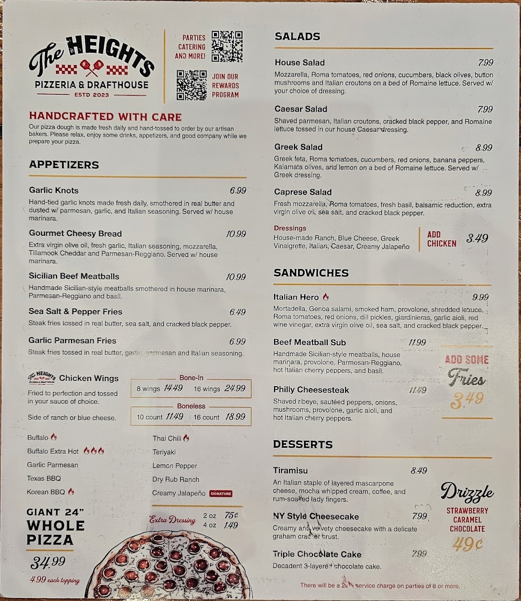 Menu The Heights Pizzeria And Drafthouse-3