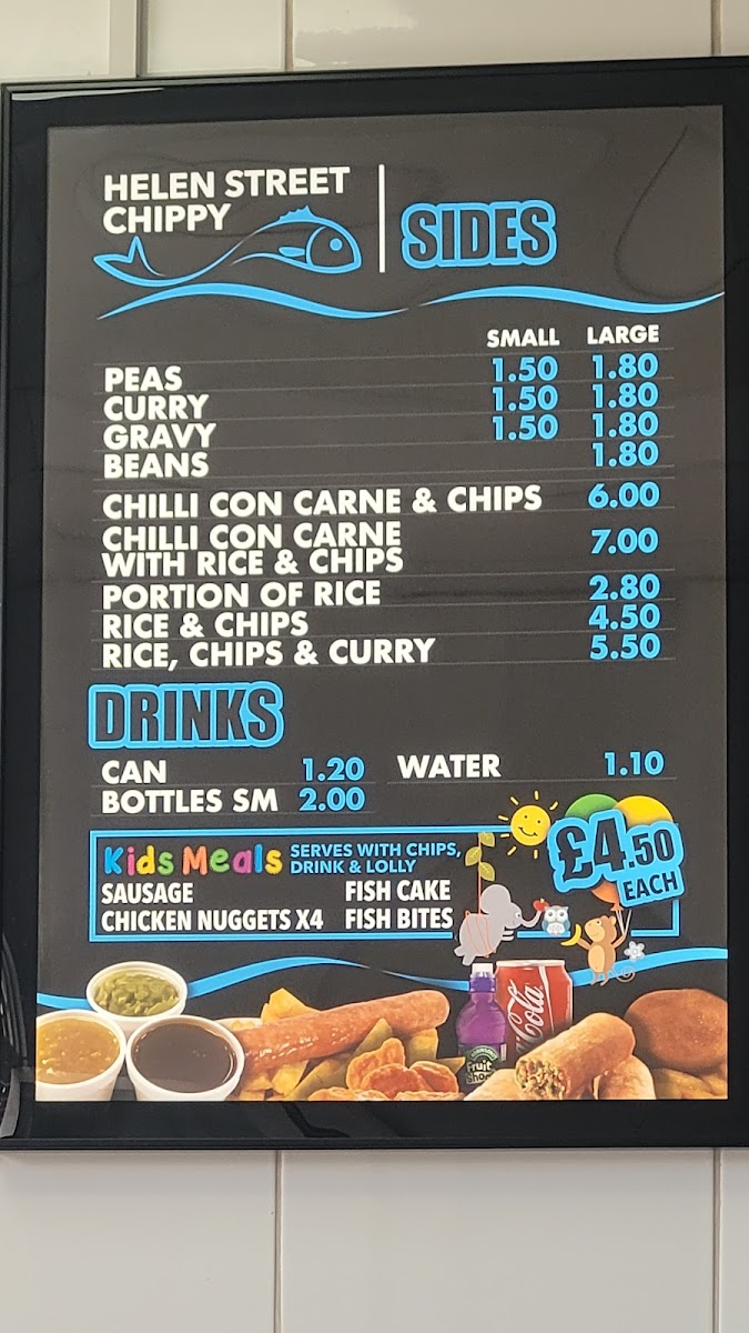 Menu The Helen Street Chippy-1