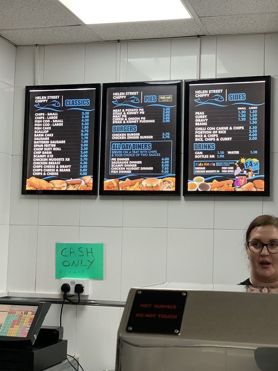 Menu The Helen Street Chippy-3