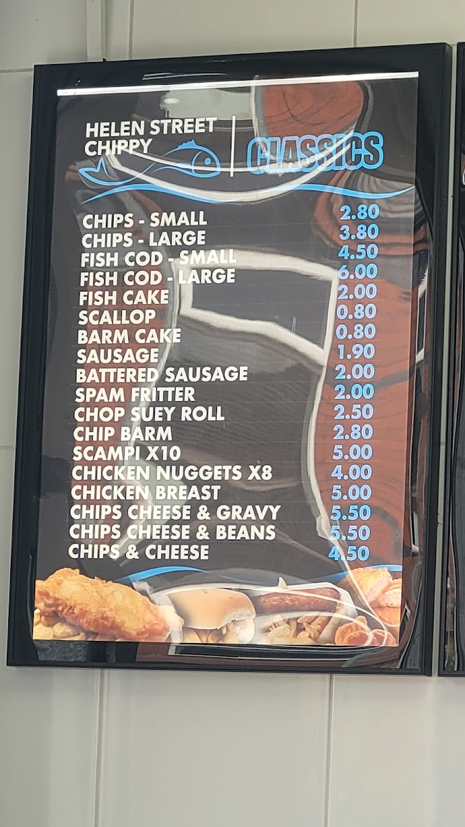 Menu The Helen Street Chippy-4