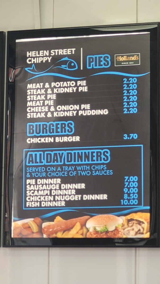 Menu The Helen Street Chippy-5
