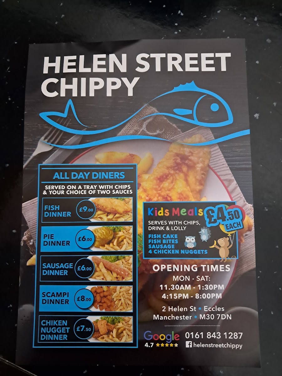 Menu The Helen Street Chippy-6