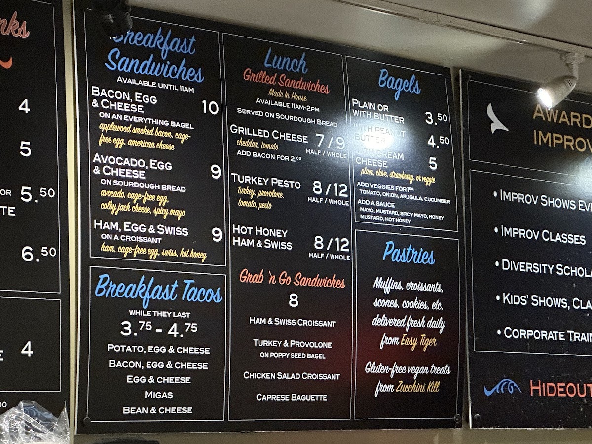 Menu The Hideout Coffee House-1