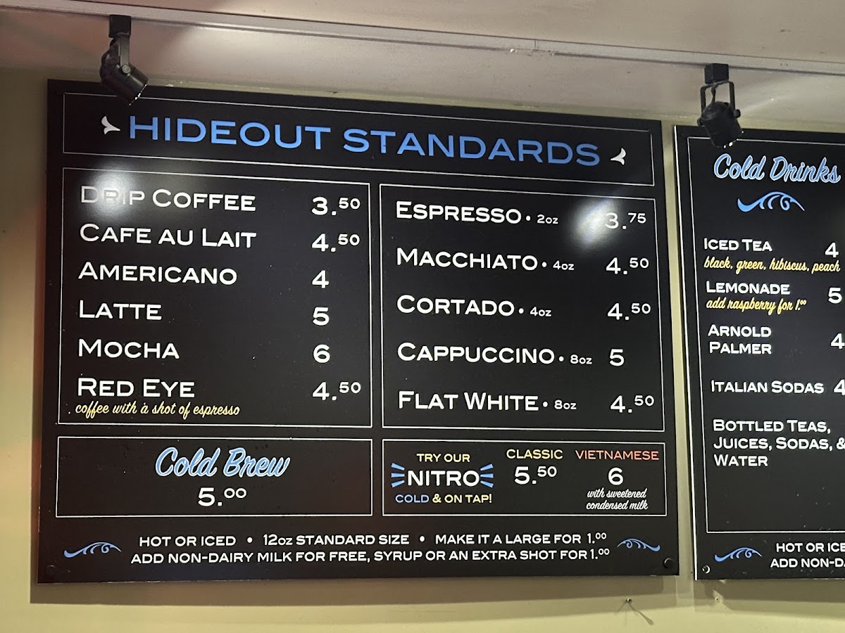 Menu The Hideout Coffee House-2