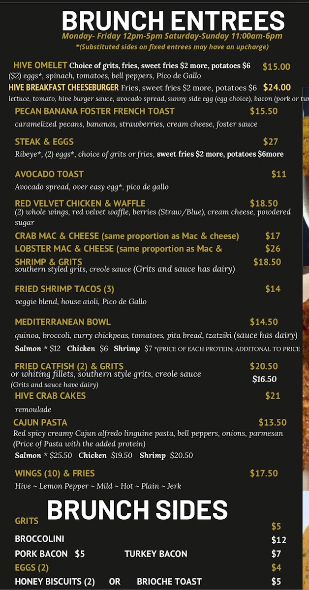 Menu The Hive Buckhead-6