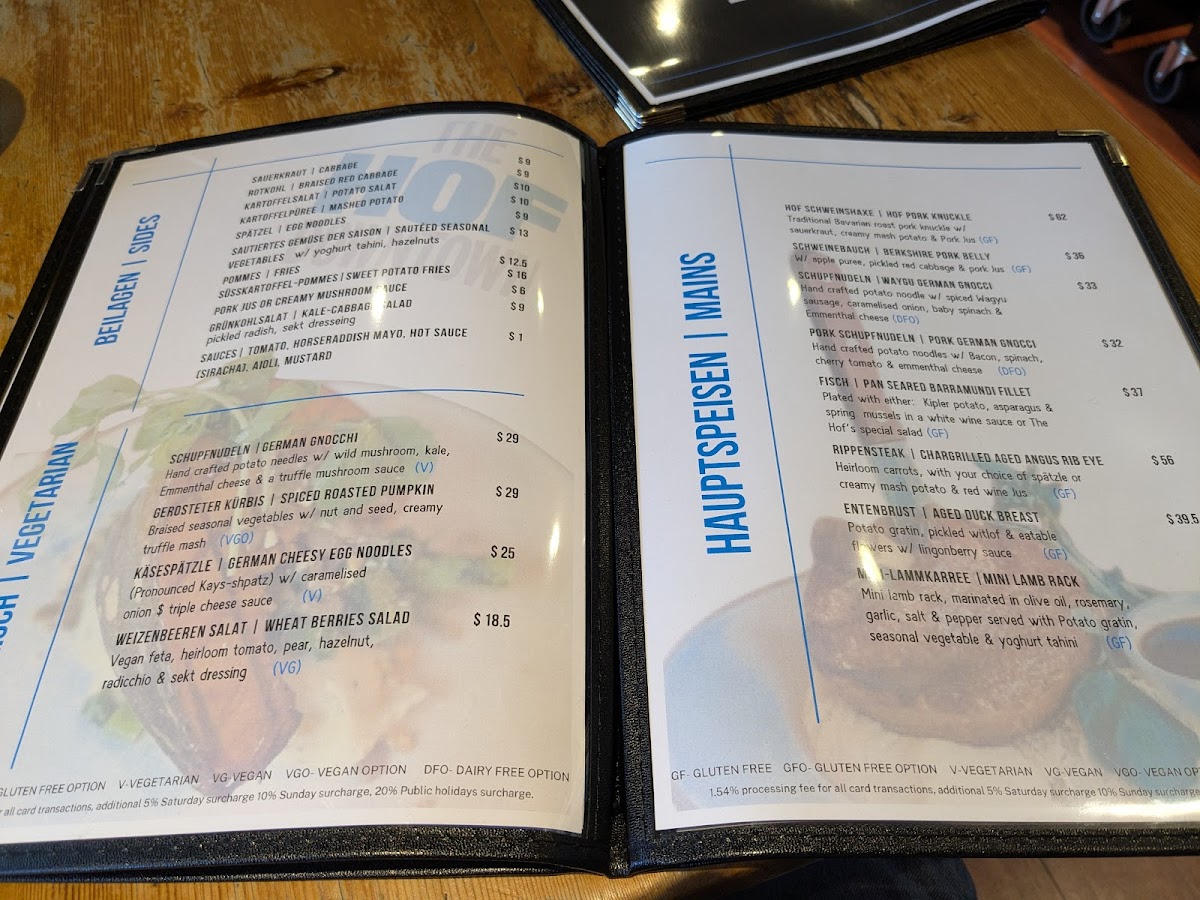 Menu The Hof Downtown-5