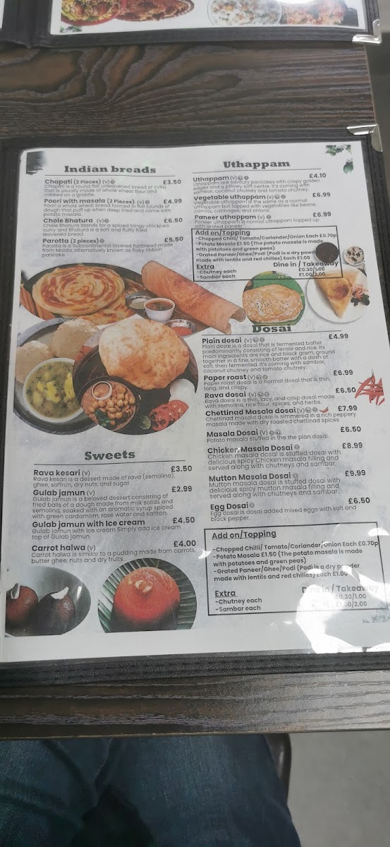 Menu The House Of Dosai-10
