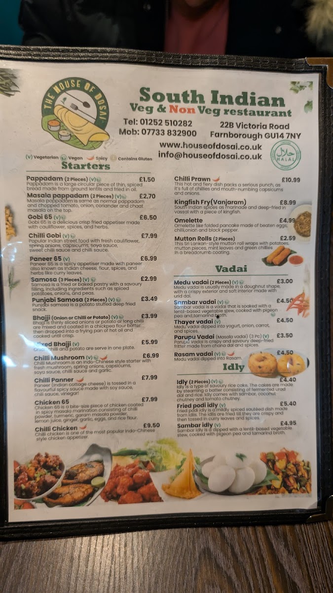 Menu The House Of Dosai-4