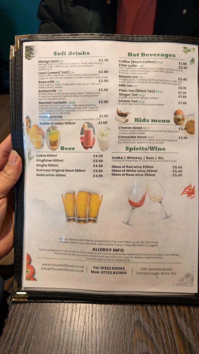 Menu The House Of Dosai-7
