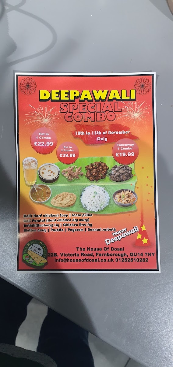 Menu The House Of Dosai-9