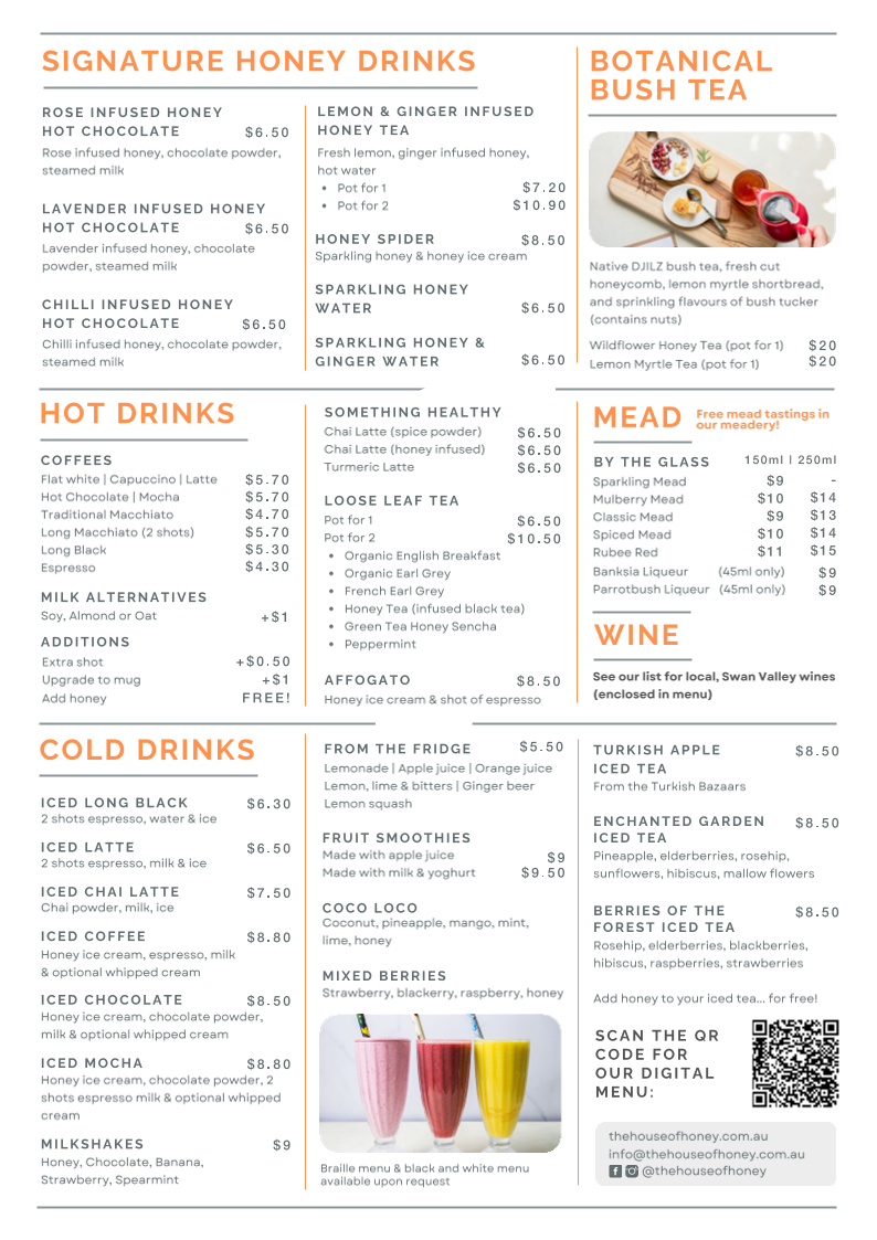 Menu The House Of Honey & The Sticky Spoon Cafe-2
