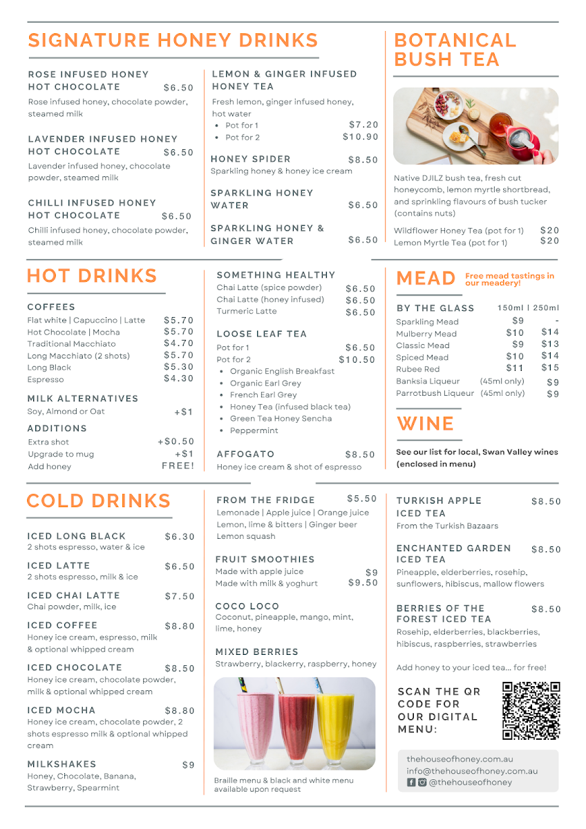 Menu The House Of Honey & The Sticky Spoon Cafe-3