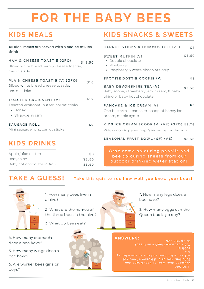 Menu The House Of Honey & The Sticky Spoon Cafe-4