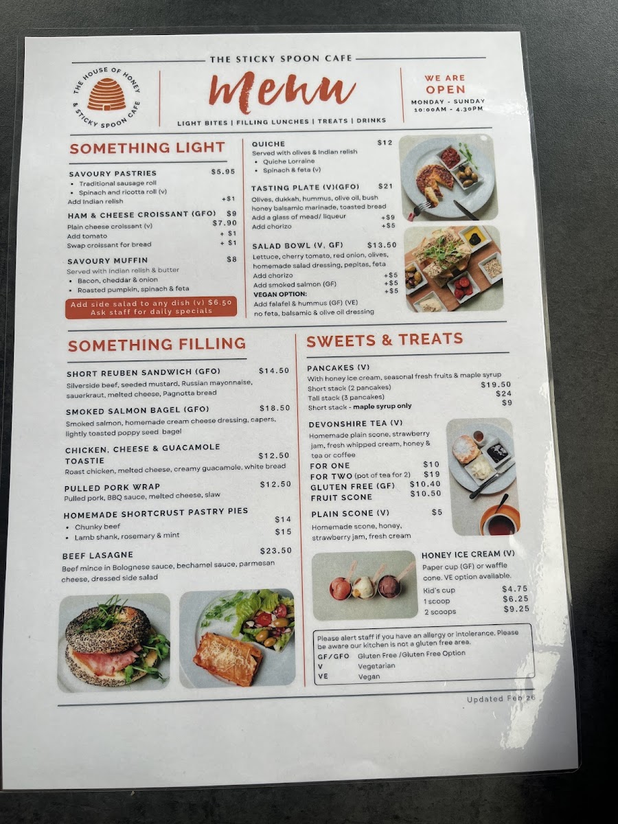 Menu The House Of Honey & The Sticky Spoon Cafe-7