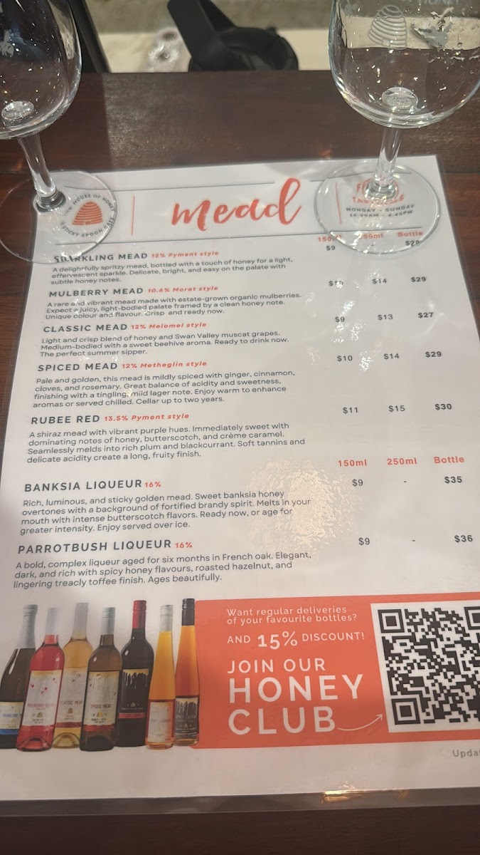 Menu The House Of Honey & The Sticky Spoon Cafe-8