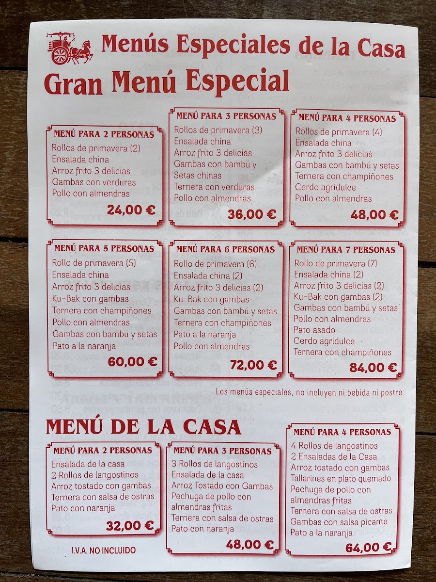 Menu The House Of Ma-1