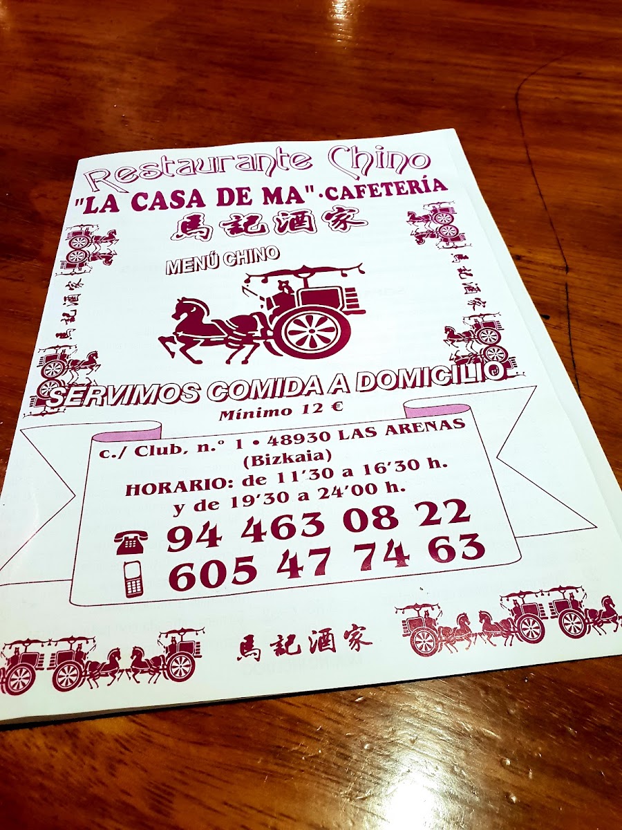 Menu The House Of Ma-4