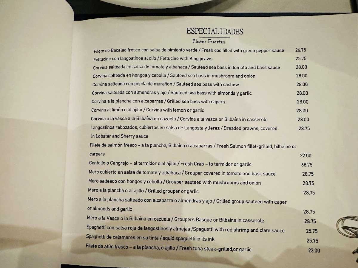 Menu The House Of Seafood - Acha-2