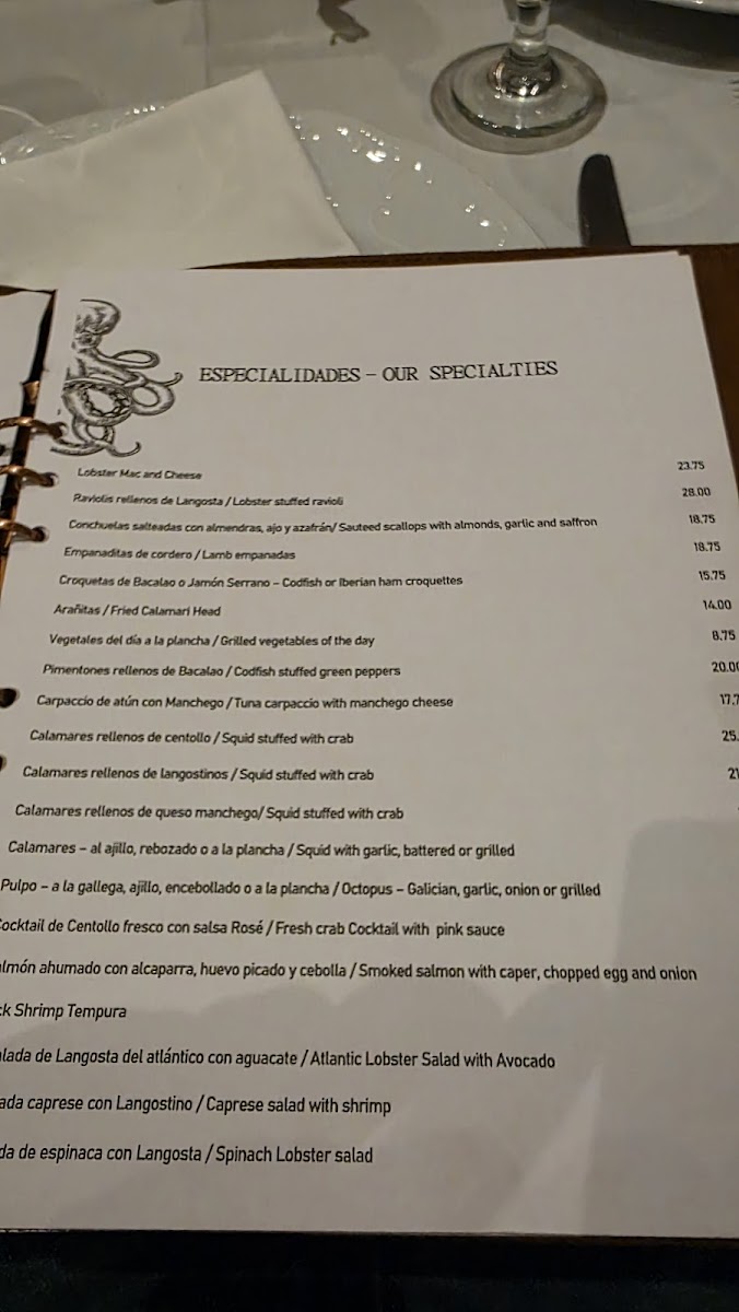 Menu The House Of Seafood - Acha-8