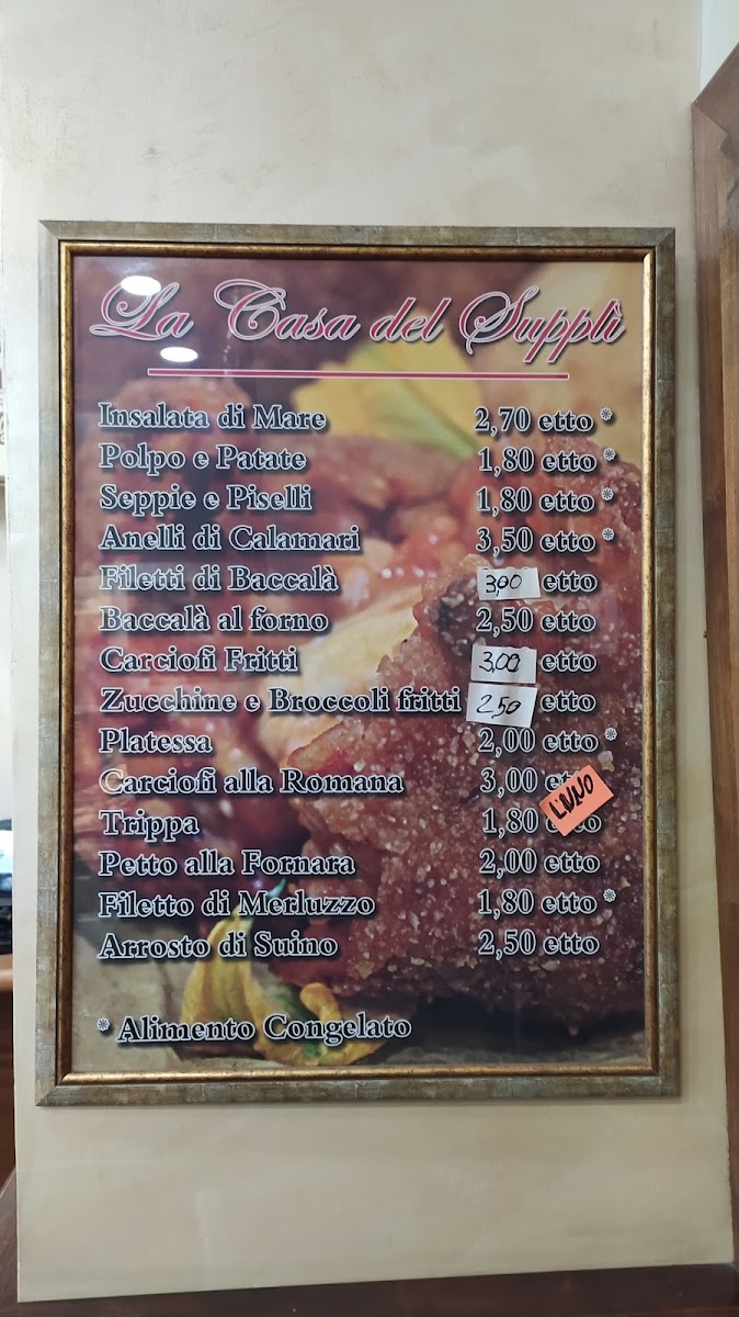 Menu The House Of The Supplì-5