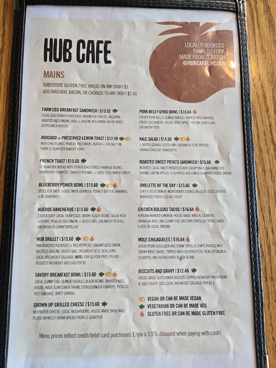 Menu The Hub Cafe-1