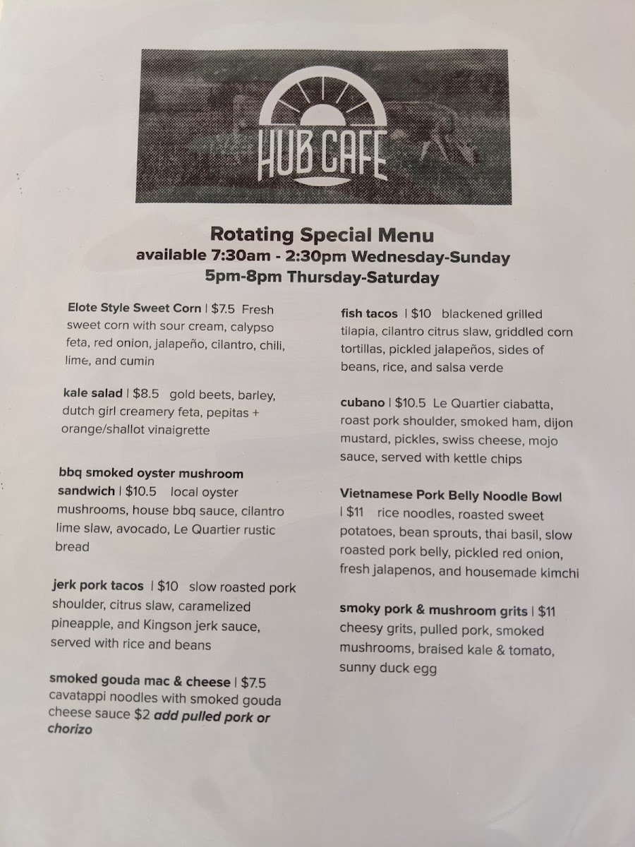 Menu The Hub Cafe-10