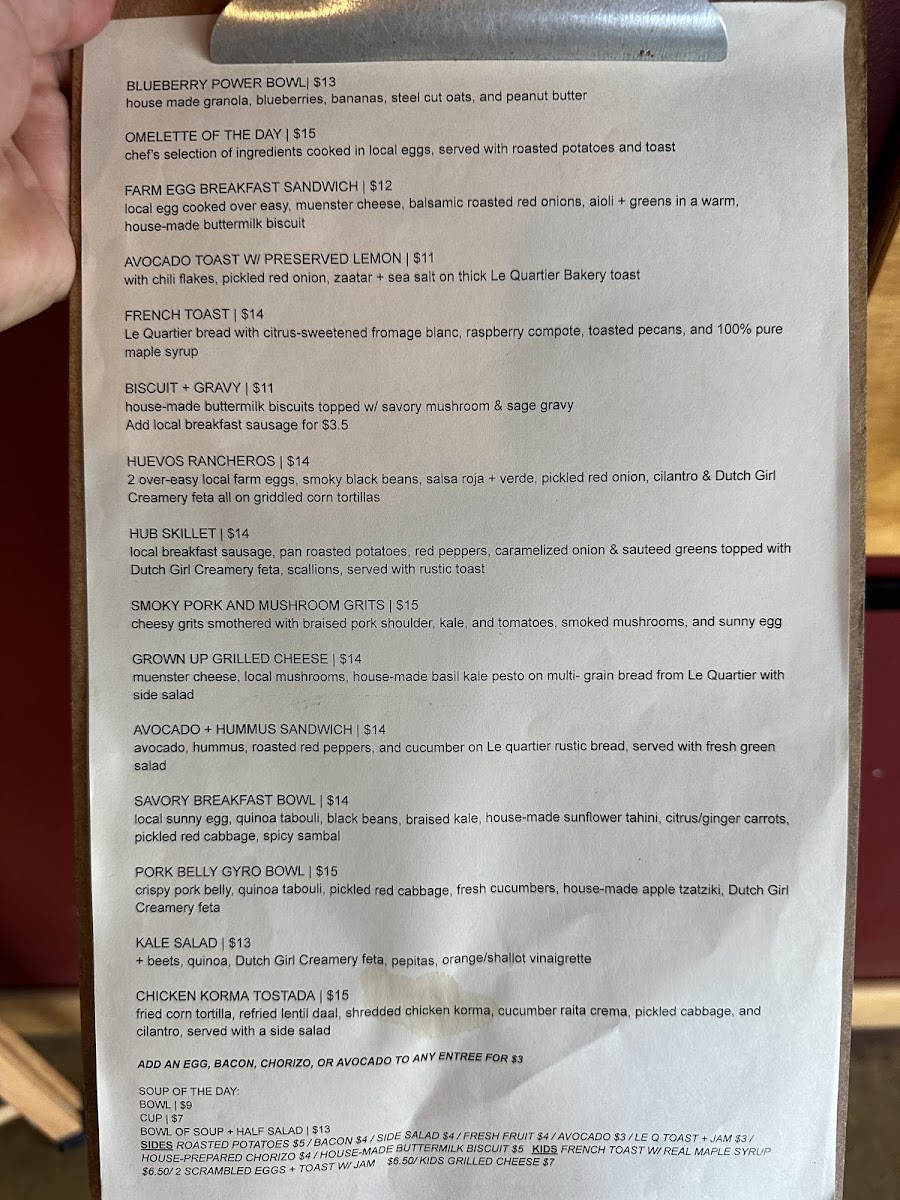 Menu The Hub Cafe-8