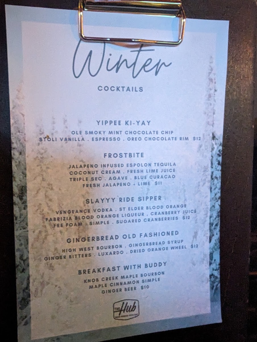 Menu The Hub Pizza Bar-7