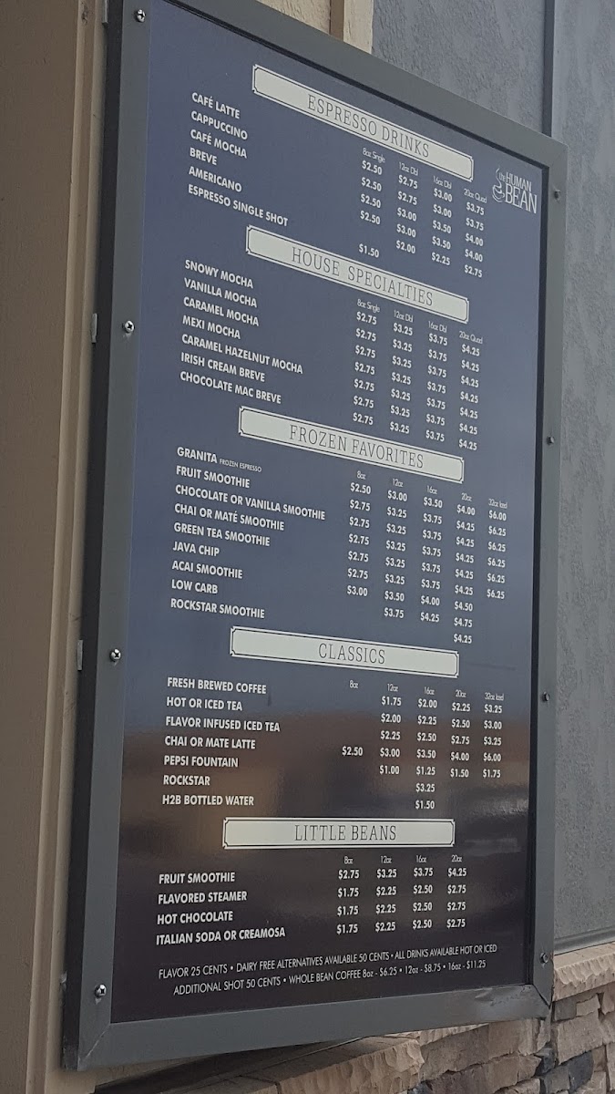 Menu The Human Bean-4