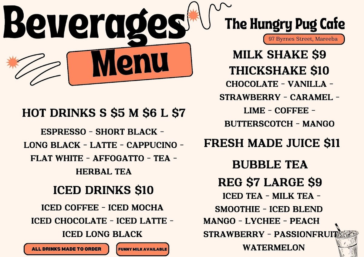 Menu The Hungry Pug Mareeba-2