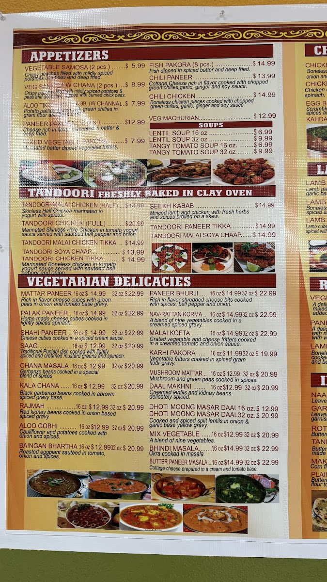 Menu The Indian Oven-10