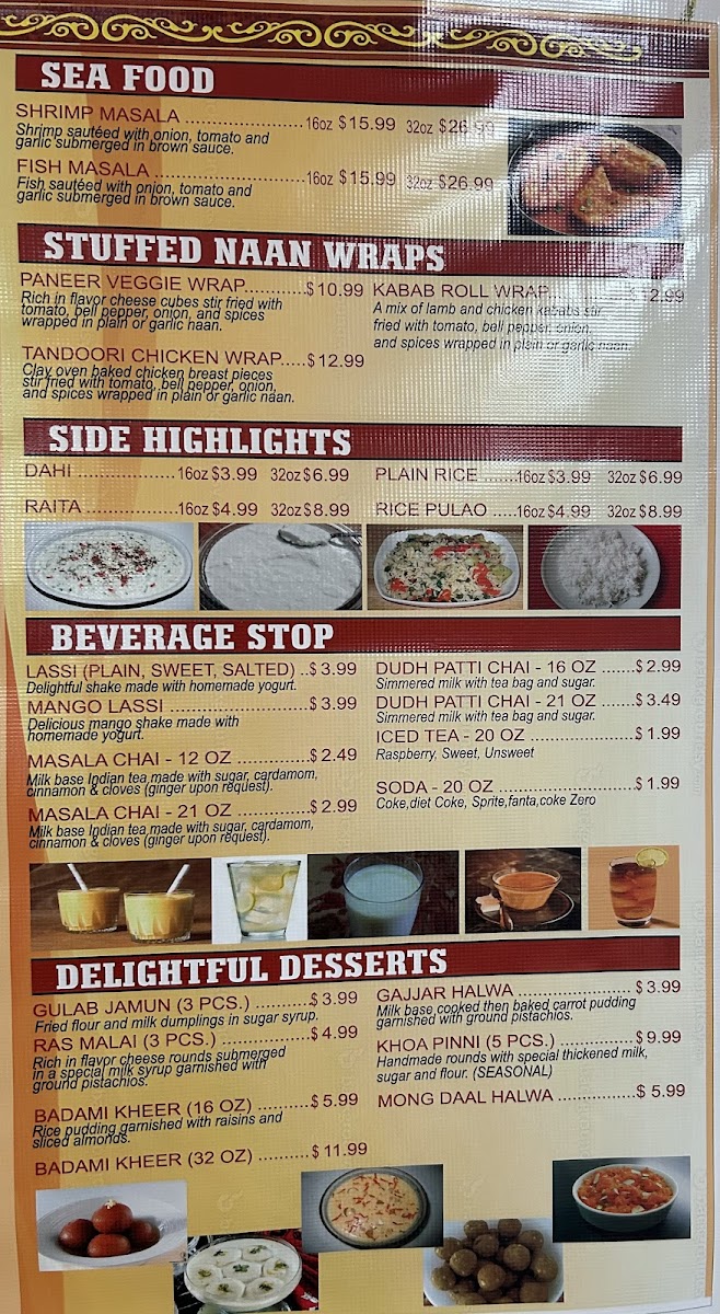 Menu The Indian Oven-2