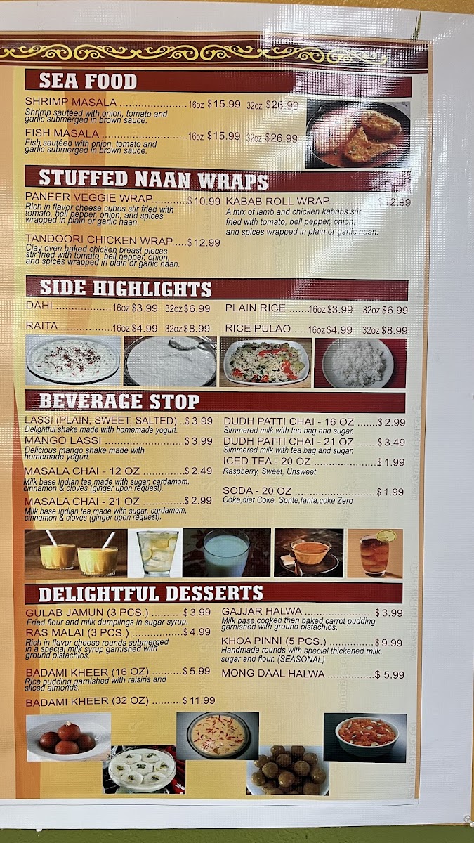Menu The Indian Oven-3