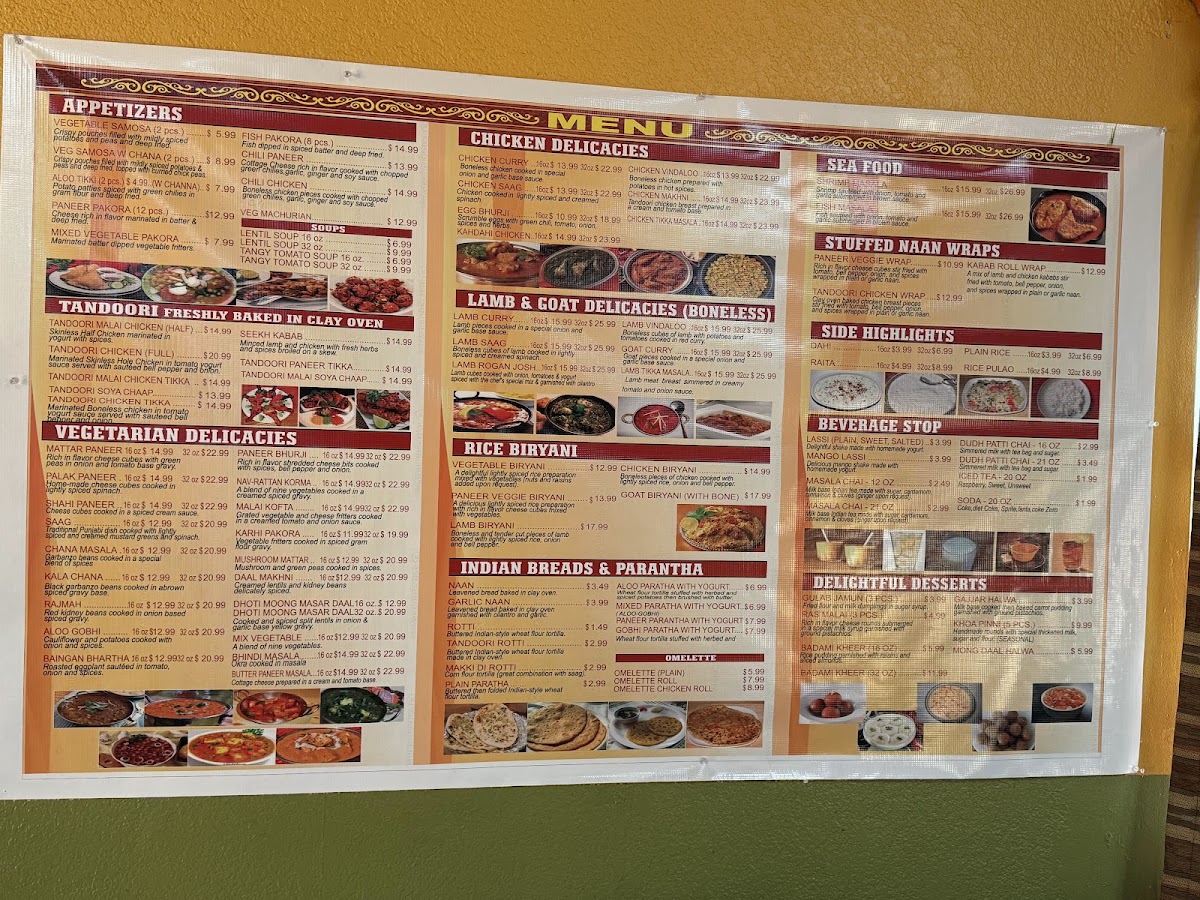 Menu The Indian Oven-4