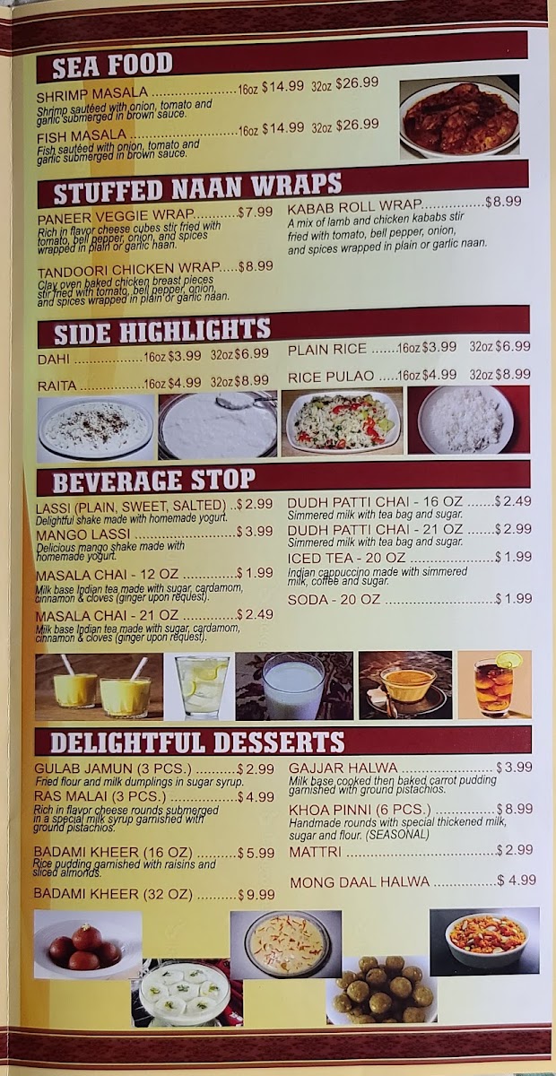 Menu The Indian Oven-8