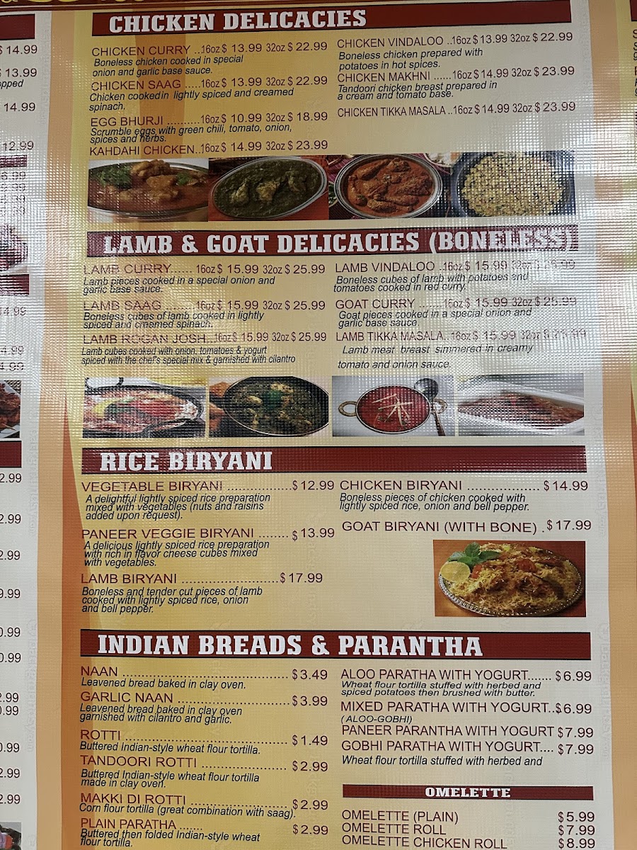 Menu The Indian Oven-9