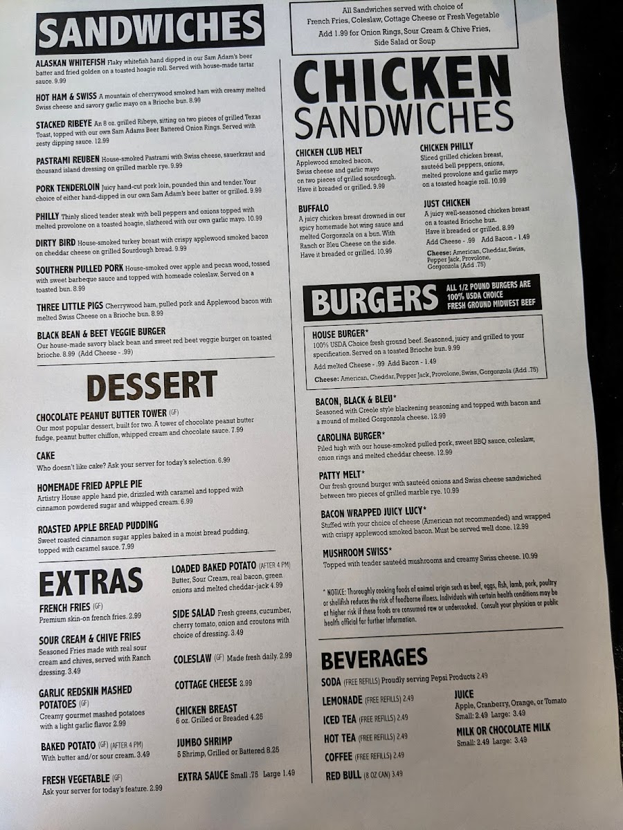 The Iron Horse Charitone Menu-1