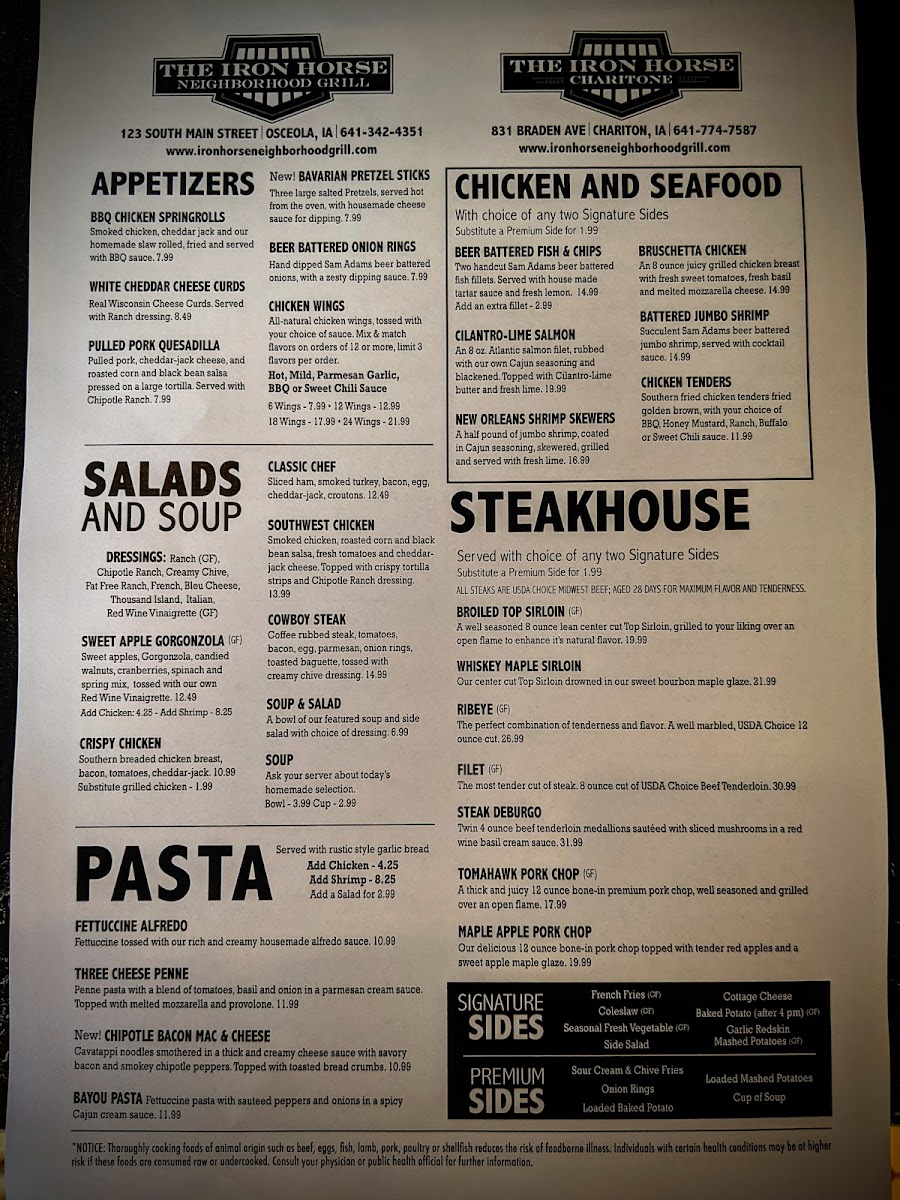 The Iron Horse Charitone Menu-4