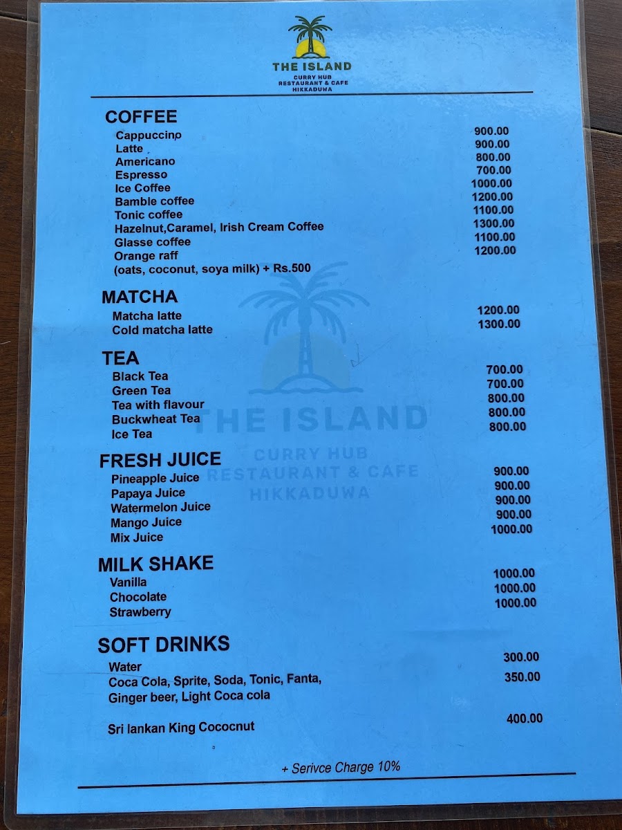 Menu The Island Curry Hub Restaurant & Cafe-3