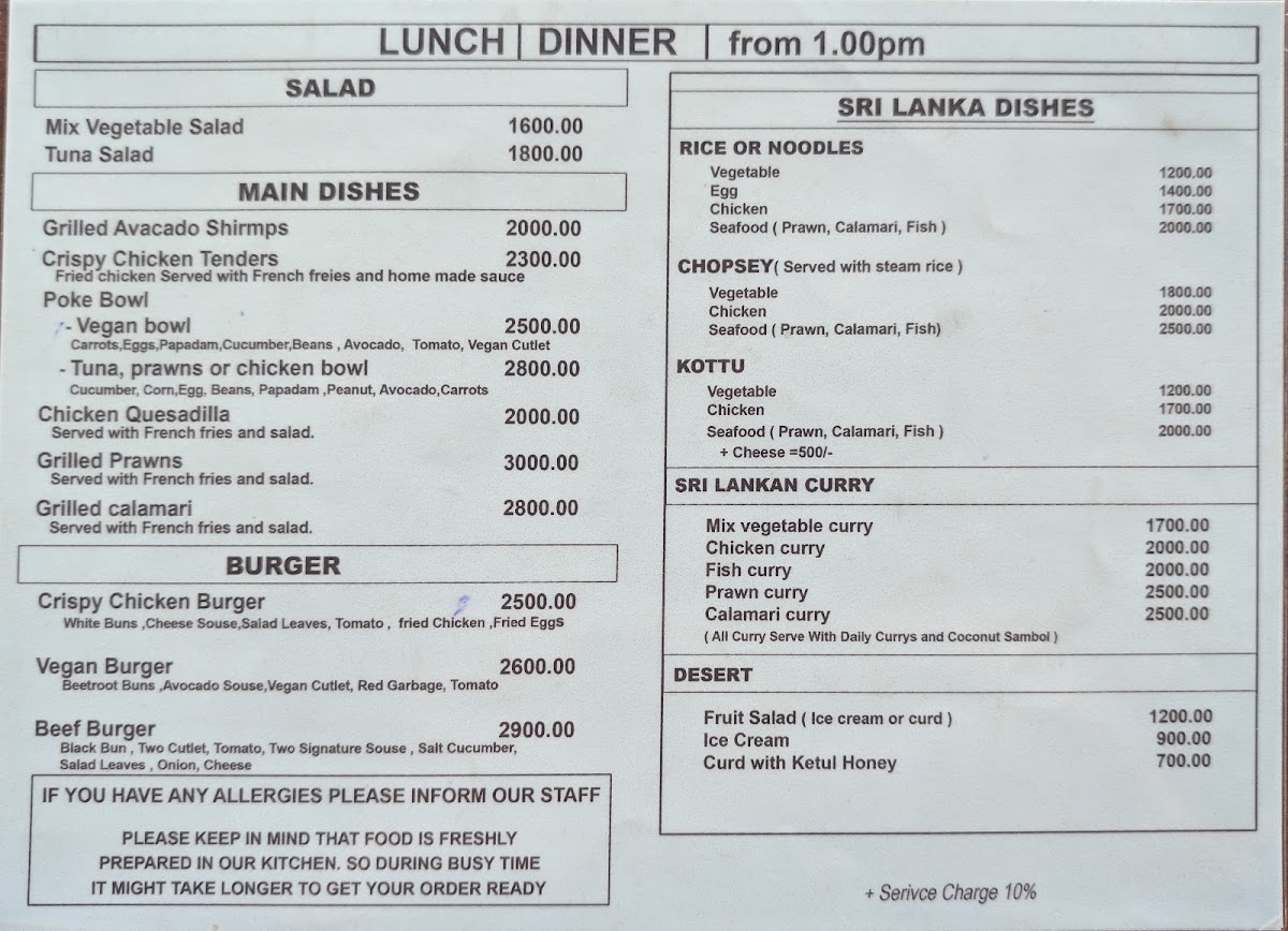 Menu The Island Curry Hub Restaurant & Cafe-5