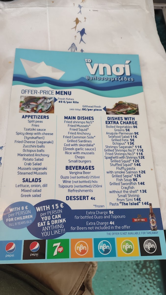 Menu The Island-7