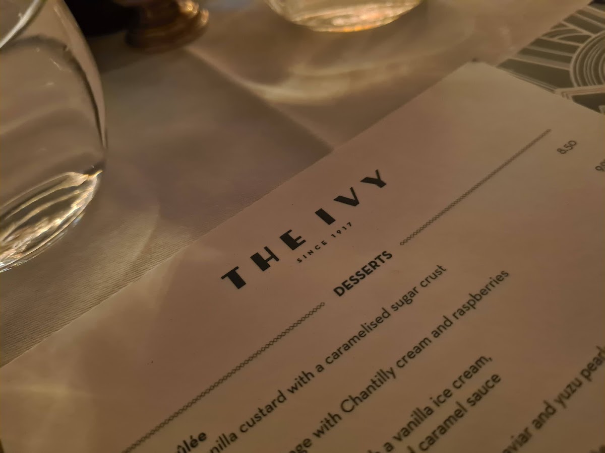 Menu The Ivy Chichester-10
