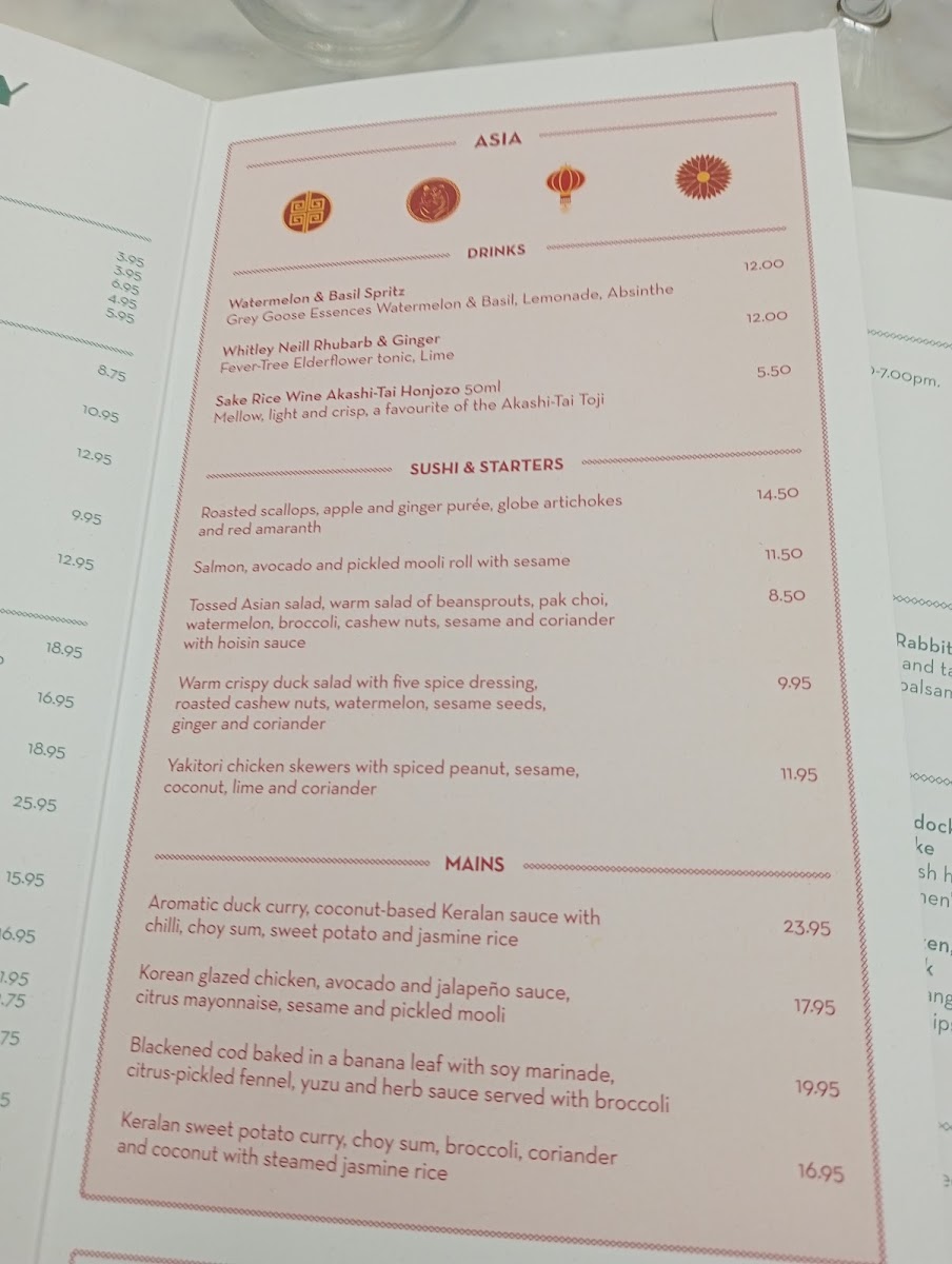 Menu The Ivy Chichester-5