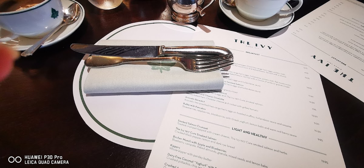 Menu The Ivy Chichester-9