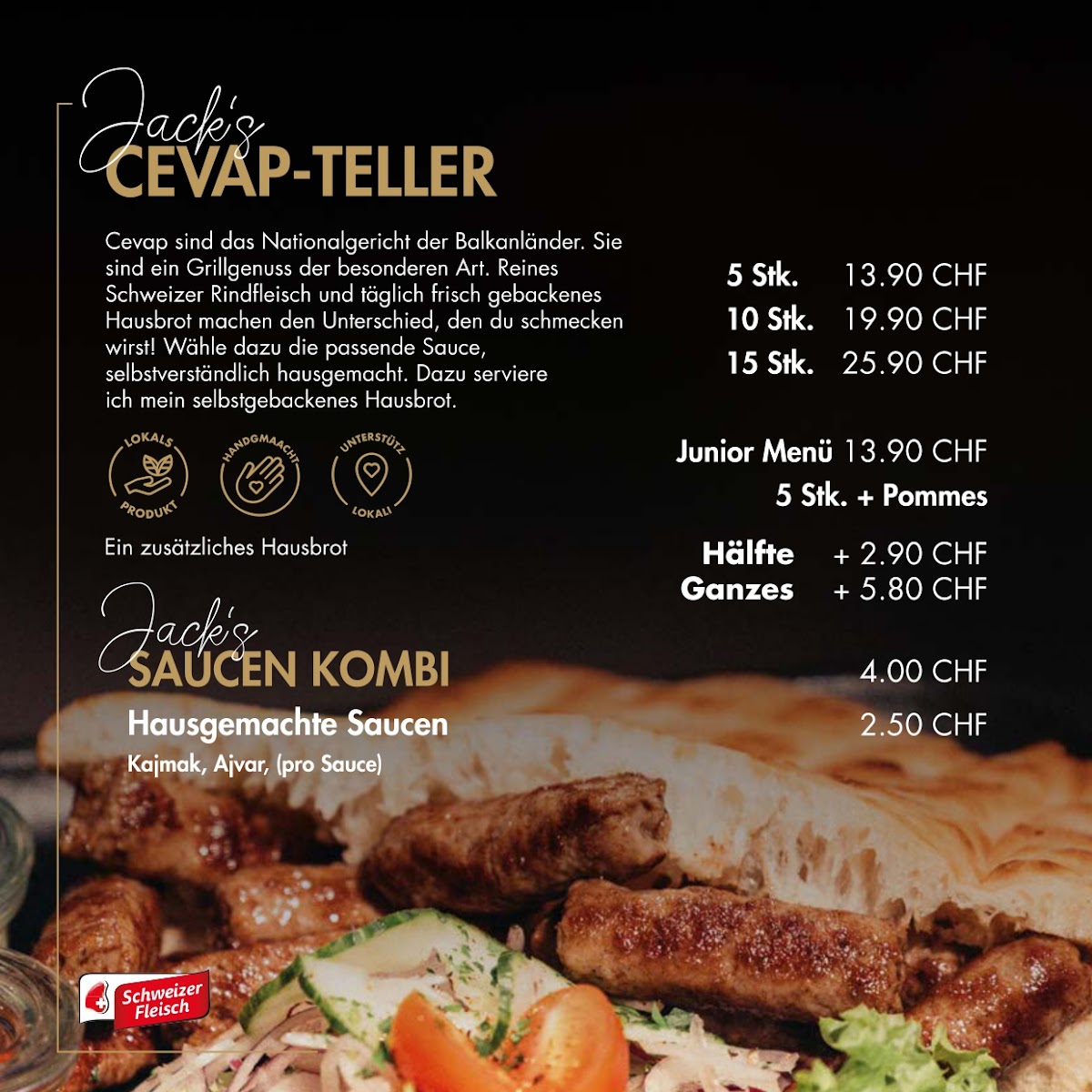 Menu The Jack's House | Restaurant Altstetten-1