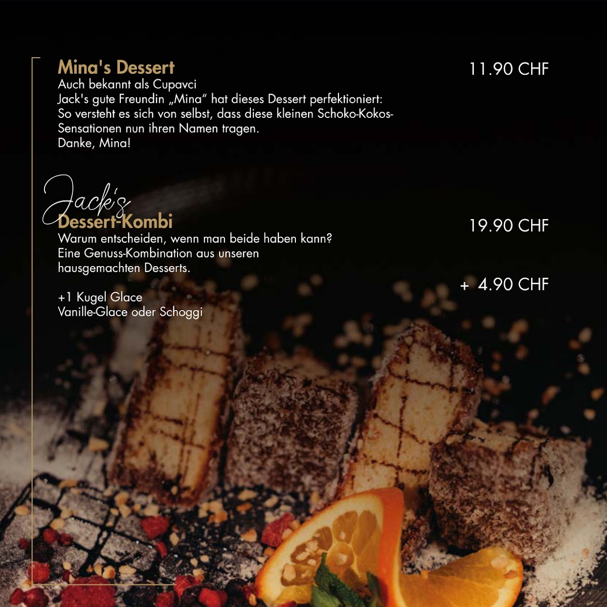 Menu The Jack's House | Restaurant Altstetten-7