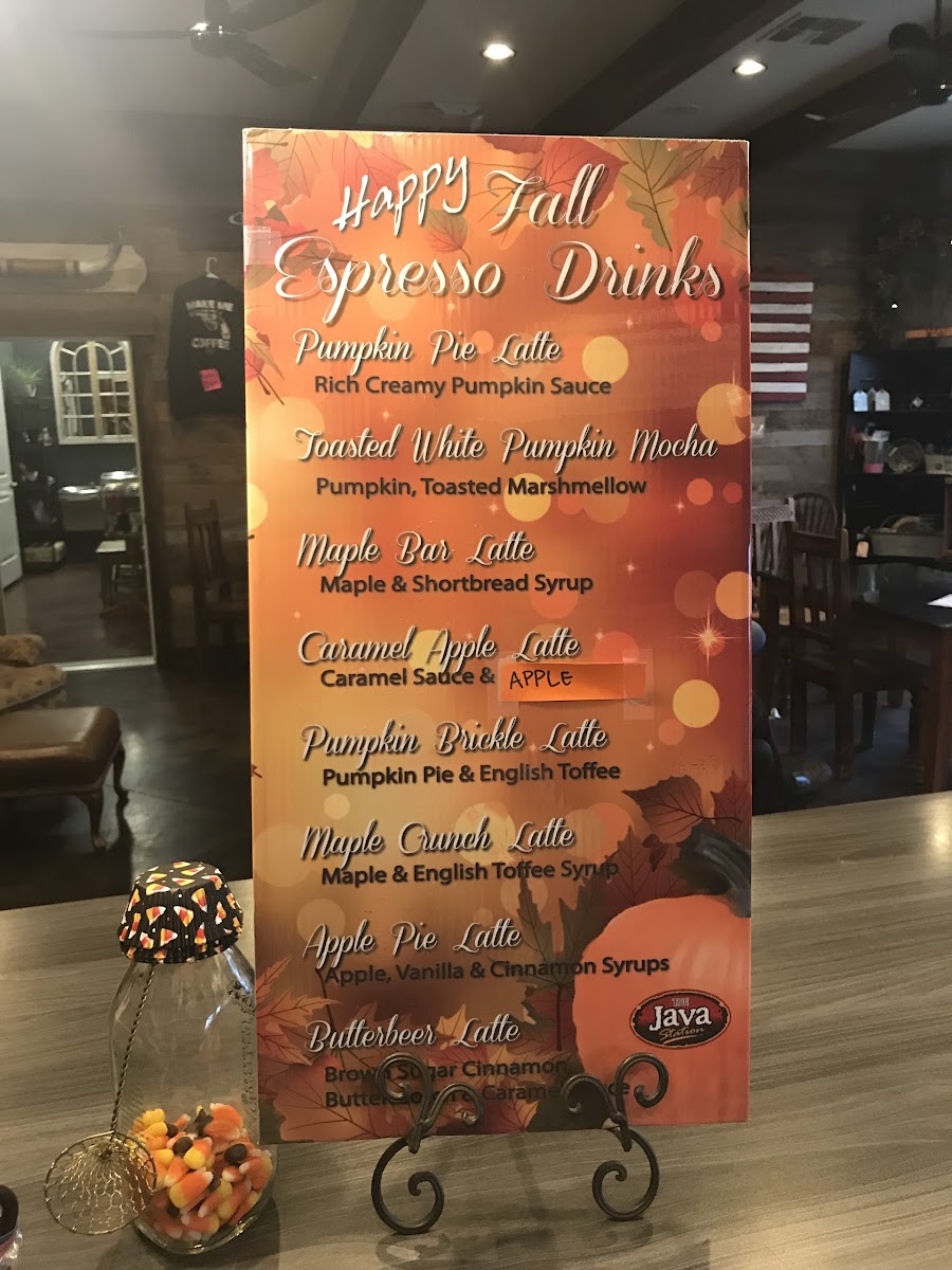 Menu The Java Station-3