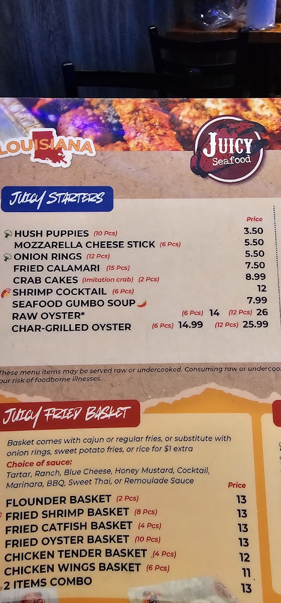 Menu The Juicy Seafood Restaurant & Bar- Siegen-10